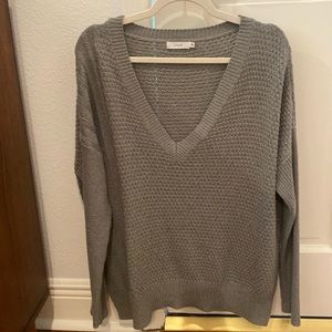 Very soft grey LUSH sweater, size S